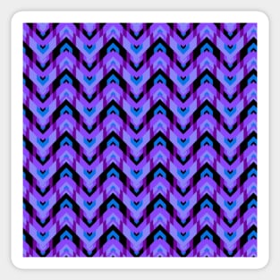 Purple Striped Cheverons Sticker